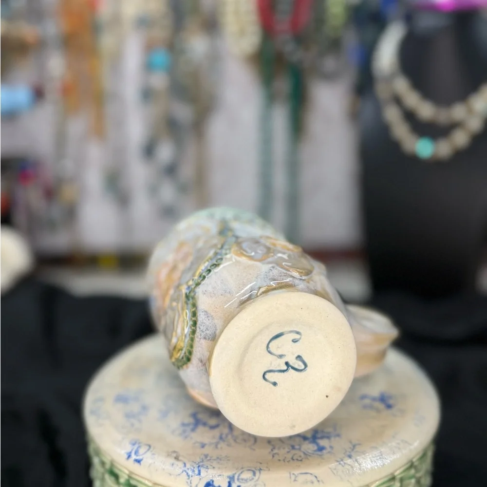 Handcrafted Floral Ceramic Mug - Picture 6 of 9